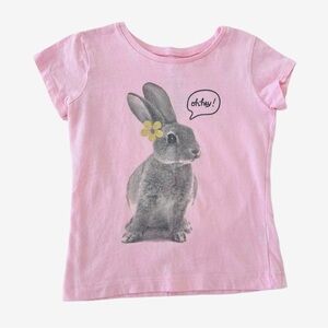 ⚡️5/$20⚡️ Carter's Pink Bunny Graphic Cotton Tee - Easter Holiday | Girls 2T